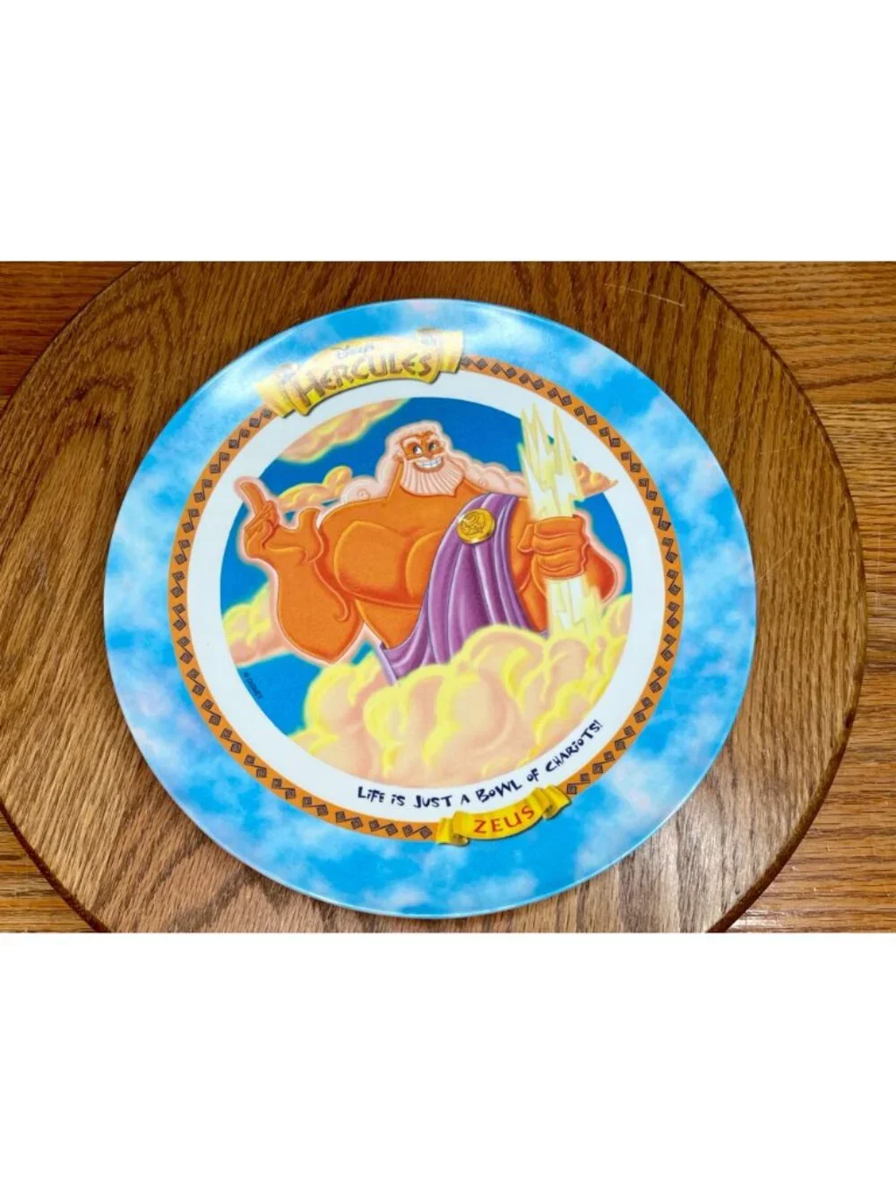 VTG 1997 McDonalds Disney Hercules Plates Melamine/ PMC Complete Set of 6